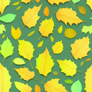 Leaves flat illustration, trending on artstation, base color, albedo, detailed, 4k