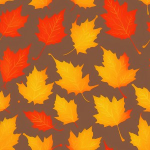Autumn leaves illustration flat texture, trending on artstation, base color, albedo, detailed, 4k