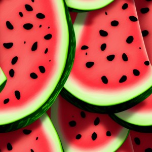 Watermelon illustration texture, trending on artstation, base color, albedo, detailed, 4k
