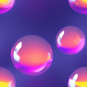 Lava lamp glow gradient floating glass balls on a dark background, trending on artstation, base color, albedo, detailed, 4k