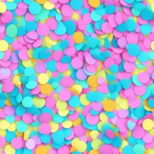 Confetti illustration flat texture, trending on artstation, base color, albedo, detailed, 4k