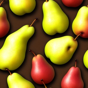 Pear illustration wall texture, trending on artstation, base color, albedo, detailed, 4k
