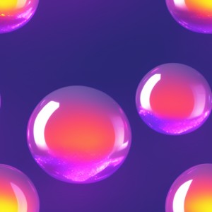 Lava lamp glow gradient floating glass balls on a dark background, trending on artstation, base color, albedo, detailed, 4k