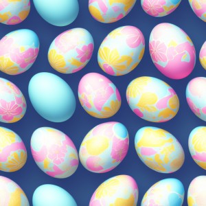 Decorated easter eggs illustration texture, trending on artstation, base color, albedo, detailed, 4k