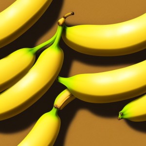 Banana illustration texture, trending on artstation, base color, albedo, detailed, 4k