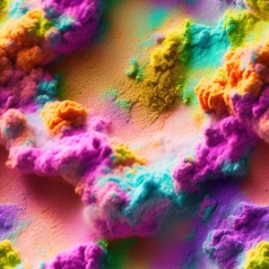Colorized powder explosion texture, trending on artstation, base color, albedo, detailed, 4k