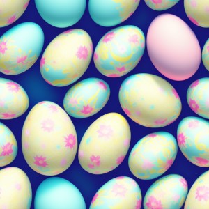 Decorated easter eggs illustration texture, trending on artstation, base color, albedo, detailed, 4k