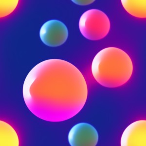 Lava lamp glow gradient floating balls on a dark background, trending on artstation, base color, albedo, detailed, 4k