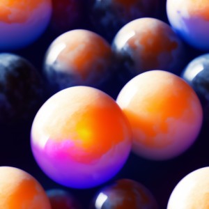 Lava lamp glow gradient floating marble balls on a dark background, trending on artstation, base color, albedo, detailed, 4k