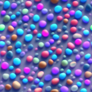 Lava lamp glow gradient floating glass pebbles on a dark background, trending on artstation, base color, albedo, detailed, 4k