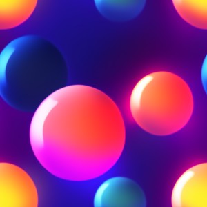 Lava lamp glow gradient floating balls on a dark background, trending on artstation, base color, albedo, detailed, 4k