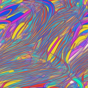 Colorful doodle abstract lines, trending on artstation, base color, albedo, detailed, 4k