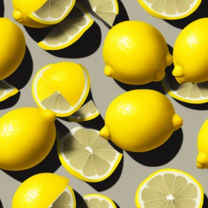 Lemon illustration wall texture, trending on artstation, base color, albedo, detailed, 4k