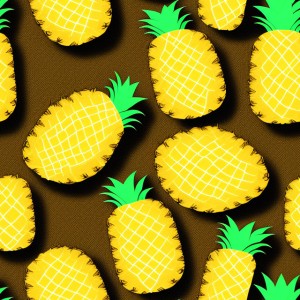Pineapple illustration texture, trending on artstation, base color, albedo, detailed, 4k