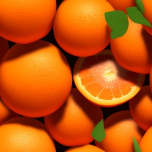 Orange fruit illustration texture, trending on artstation, base color, albedo, detailed, 4k