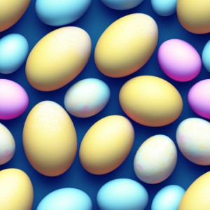 Easter eggs illustration texture, trending on artstation, base color, albedo, detailed, 4k