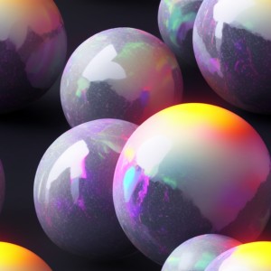 Lava lamp glow gradient floating marble balls on a dark background, trending on artstation, base color, albedo, detailed, 4k