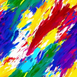 Colorful brush strokes, trending on artstation, base color, albedo, detailed, 4k