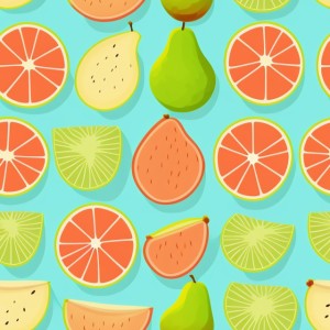Fruits illustration flat texture, trending on artstation, base color, albedo, detailed, 4k
