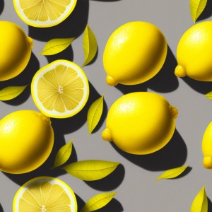 Lemon illustration wall texture, trending on artstation, base color, albedo, detailed, 4k