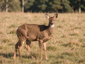 Brown deer on field, photo