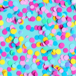 Confetti illustration flat texture, trending on artstation, base color, albedo, detailed, 4k