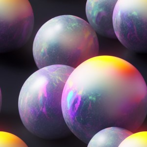 Lava lamp glow gradient floating marble balls on a dark background, trending on artstation, base color, albedo, detailed, 4k