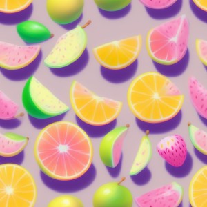 Pastel fruits, trending on artstation, base color, albedo, detailed, 4k