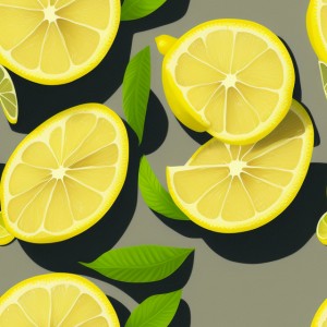 Lemon illustration texture, trending on artstation, base color, albedo, detailed, 4k