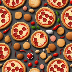 Pizza wall texture, trending on artstation, base color, albedo, detailed, 4k