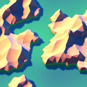 Sea aesthetic low poly texture, trending on artstation, base color, albedo, detailed, 4k