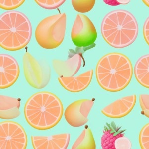 Pastel fruits texture, trending on artstation, base color, albedo, detailed, 4k
